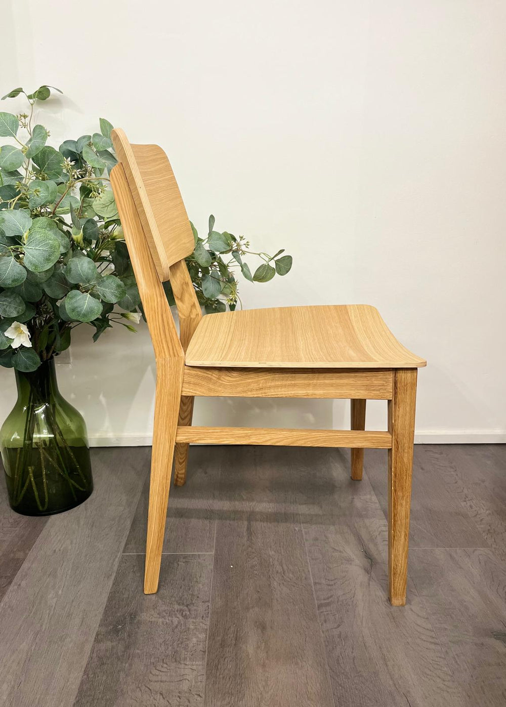 VESKOR Pack of Solid Oak Dining Chairs