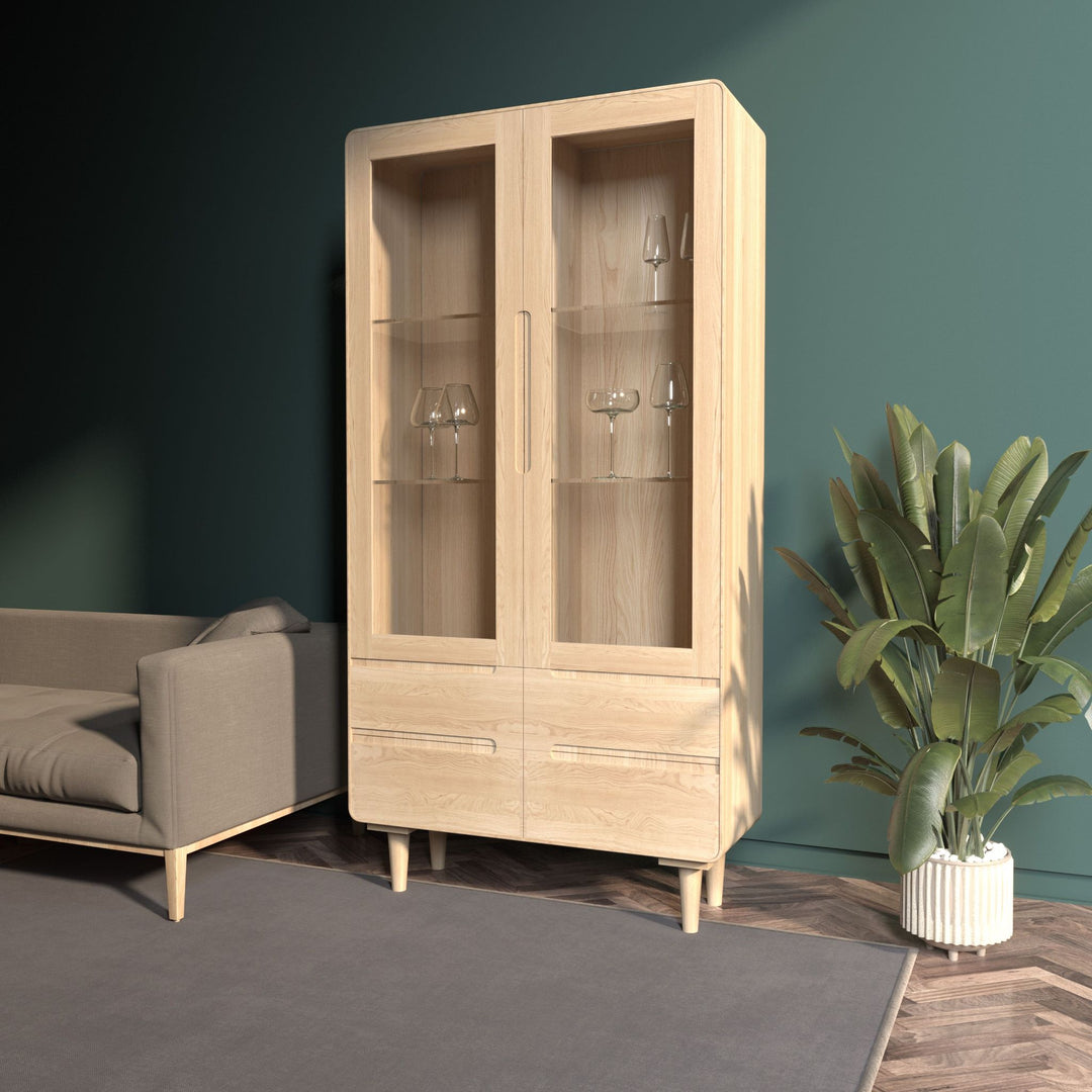 VESKOR Amandi 2 showcase Nordic modern furniture solid wood oak