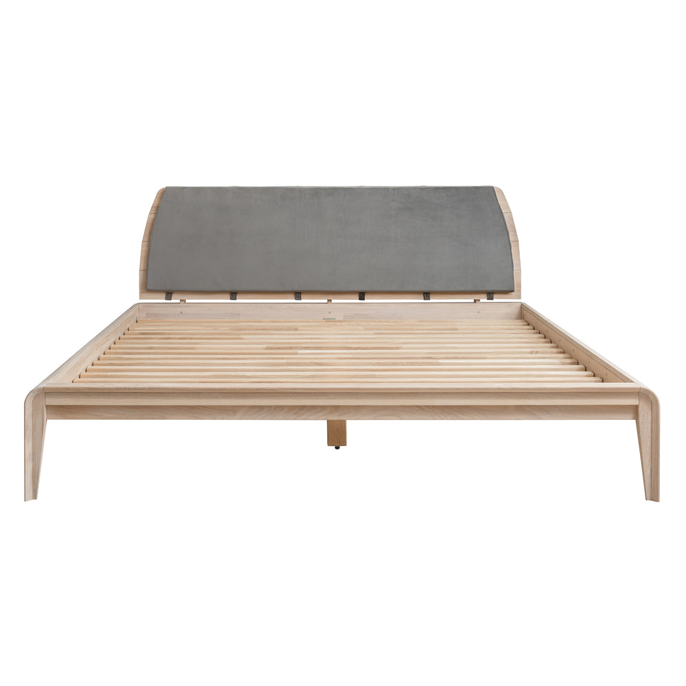 VESKOR Bed solid oak from the Alina collection modern Nordic furniture