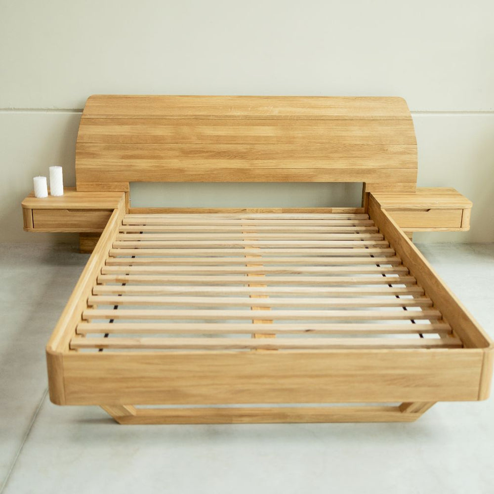 VESKOR Bed solid oak from the Alina collection modern Nordic furniture
