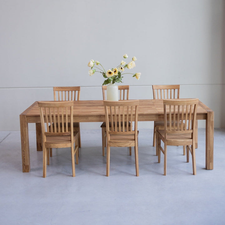 VESKOR Set of 2 dining chairs solid oak wood